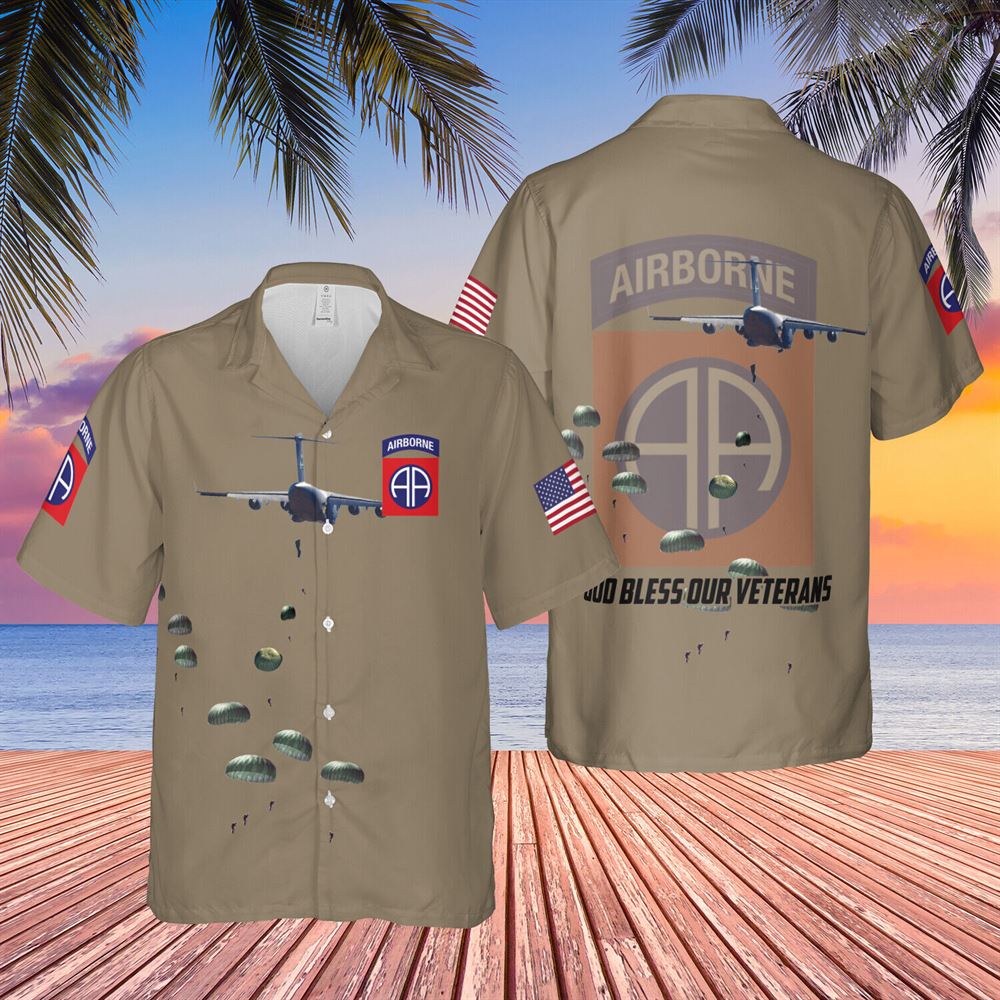 US Army National Airborne Day 82nd Airborne Division Hawaiian Shirt - Gift For Military Personnel