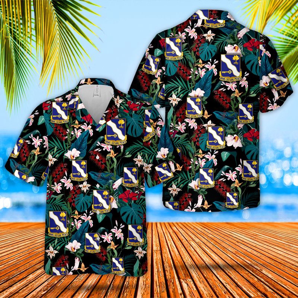 US Army National Guard 143rd Infantry Regiment (Third Texas) Hawaiian Shirt, Texas Hawaii Shirt, Texas Shirt