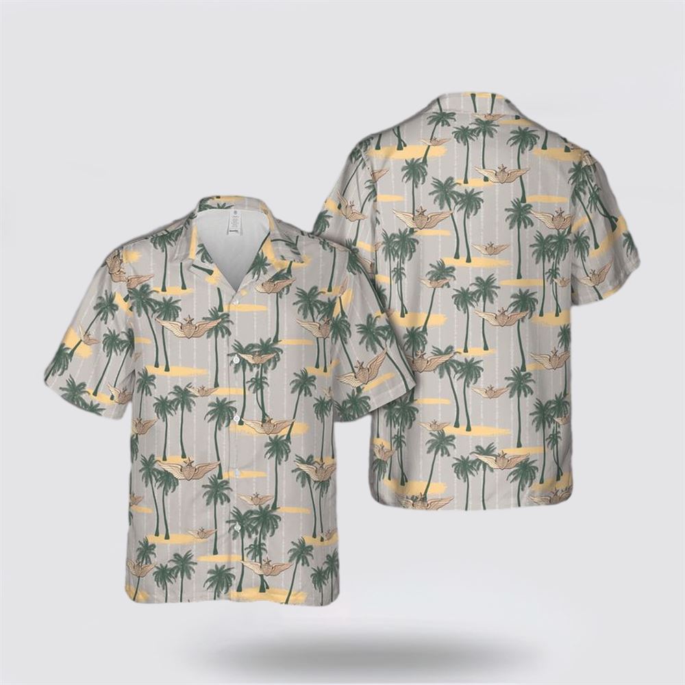 US Army Senior Flight Surgeon Wings Hawaiian Shirt - Gift For Military Personnel
