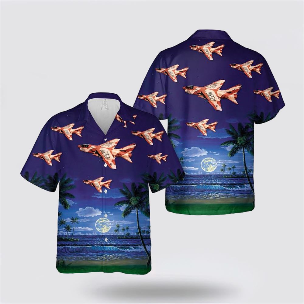 US Navy A-7E Corsair II 400AC VA-27 IK-92 Hawaiian Shirt - Gifts For Military Personnel