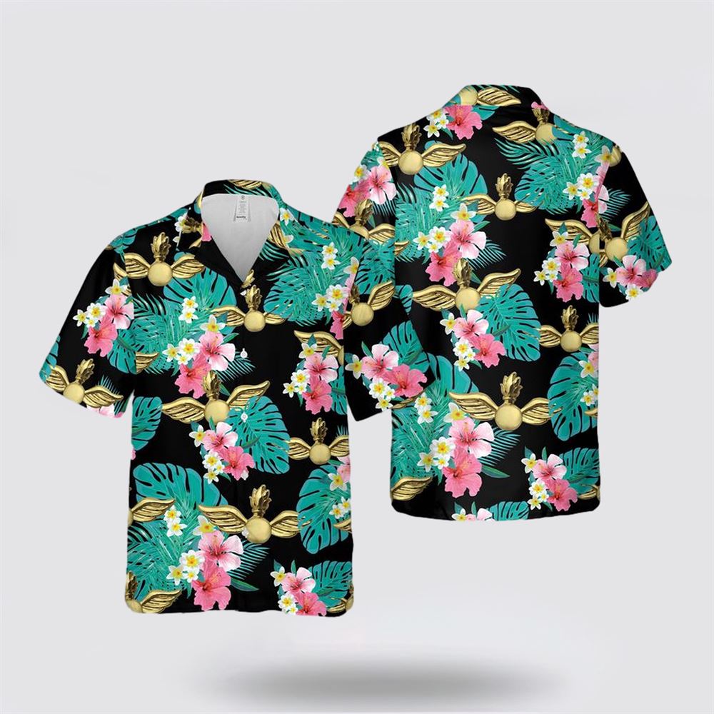 US Navy Aviation Ordnance Insignia Hawaiian Shirt - Gifts For Navy Soldiers
