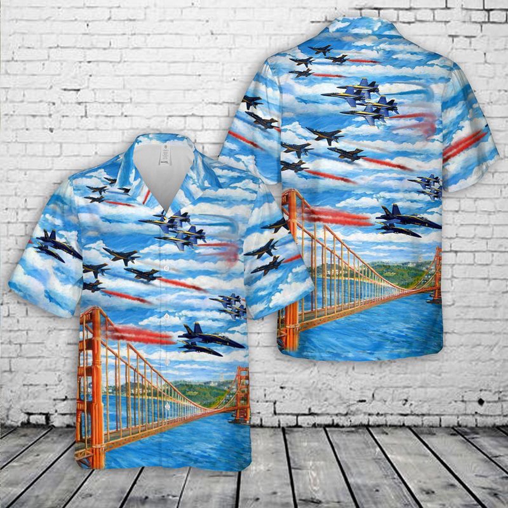 Us Navy Blue Angels Hawaiian Fourth Of July Shirt, 4th Of July Hawaiian Shirt, 4th Of July Shirt