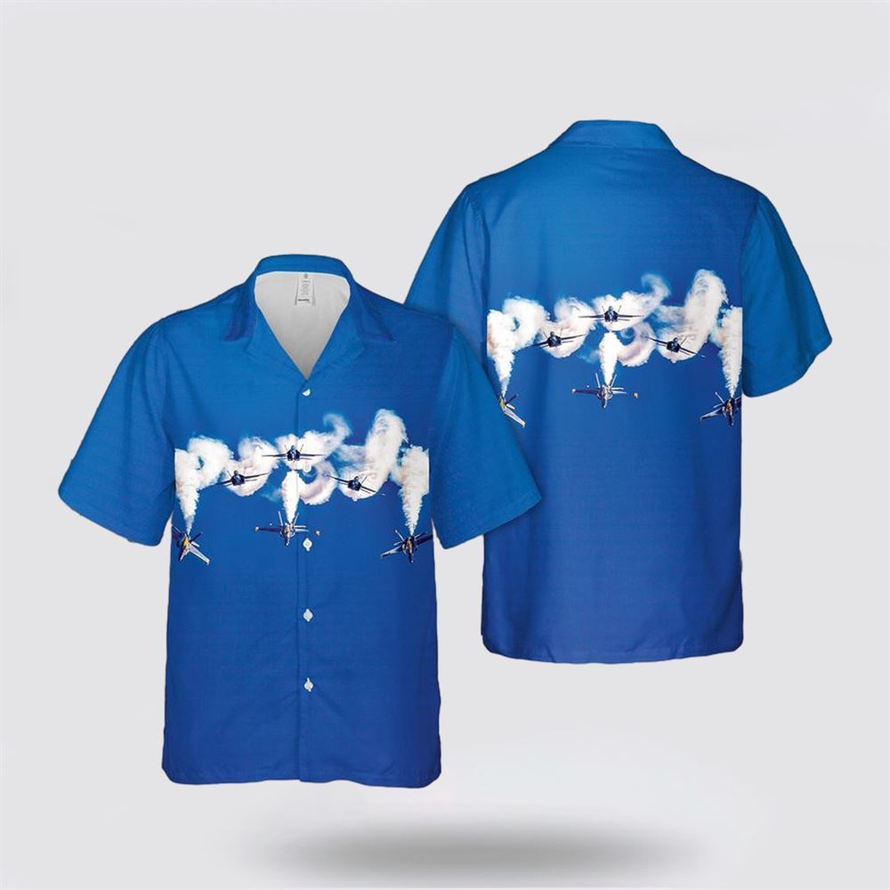 US Navy Blue Angels Show Hawaiian Shirt - Beach Clothes Gifts For Navy Soldiers