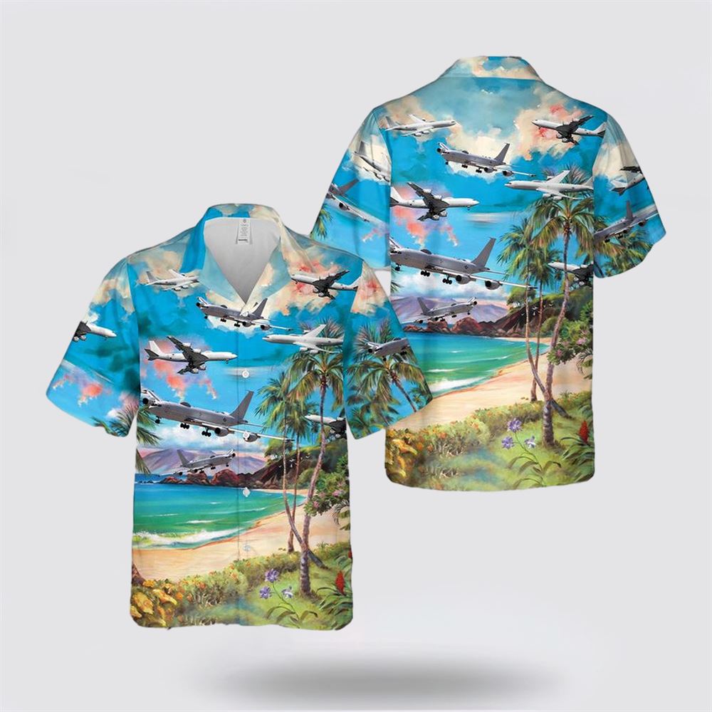 US Navy Boeing E-6 Mercury Hawaiian Shirt - Gifts For Navy Soldiers