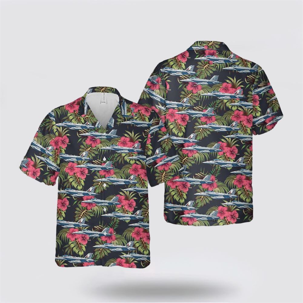 US Navy Boeing EA-18G Growler Hawaiian Shirt - Beachwear Gifts For Navy Soldiers