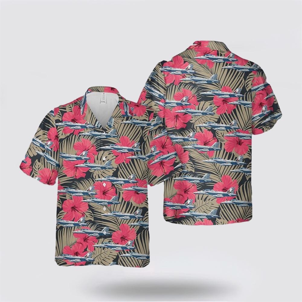 US Navy Boeing EA-18G Growler Hawaiian Shirt - Hawaiian Shirt Gifts For Navy Soldiers
