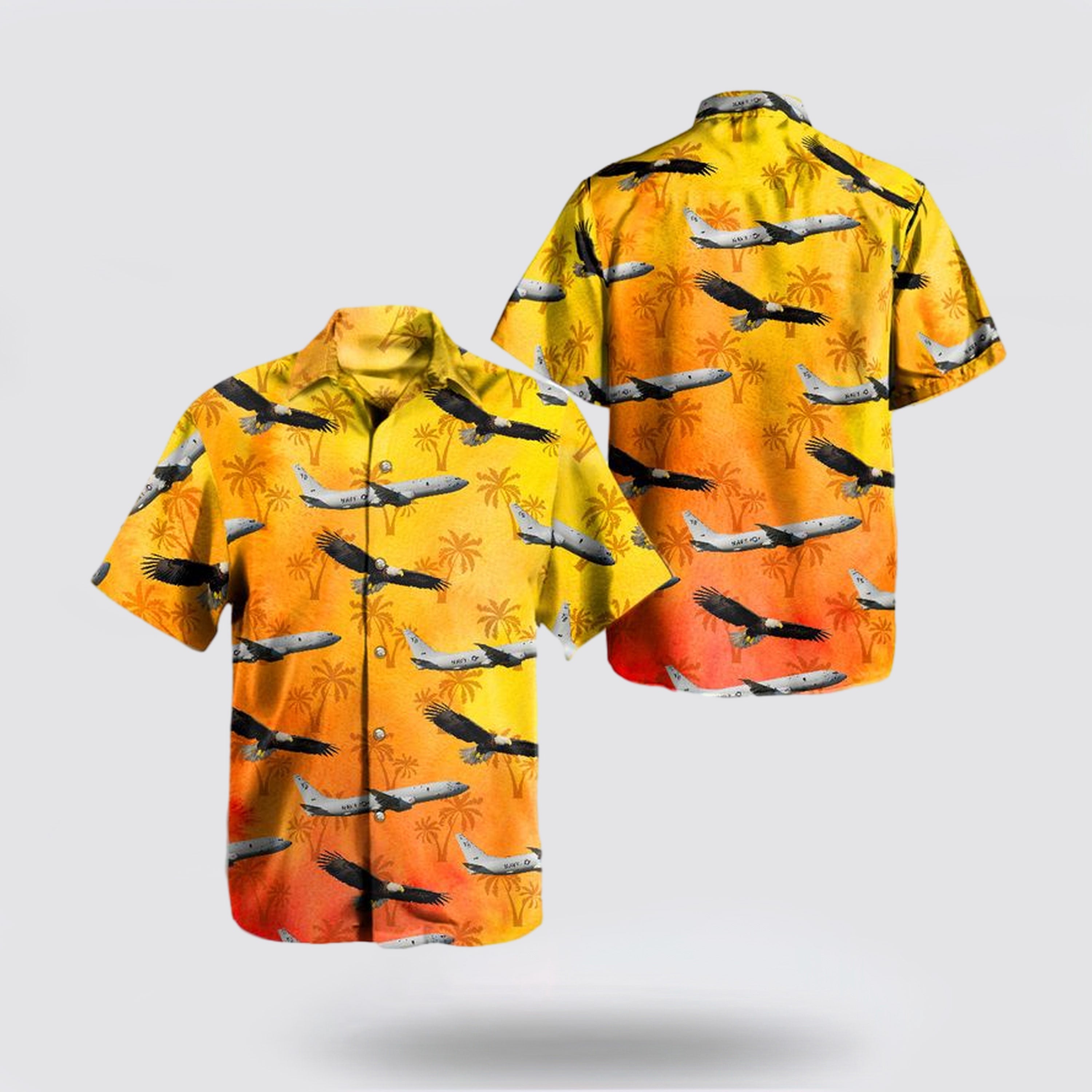 US Navy Boeing P-8A Poseidon (737-8FV) of VP-1 Screaming Eagles Hawaiian Shirt - Beachwear Gift For Military Personnel