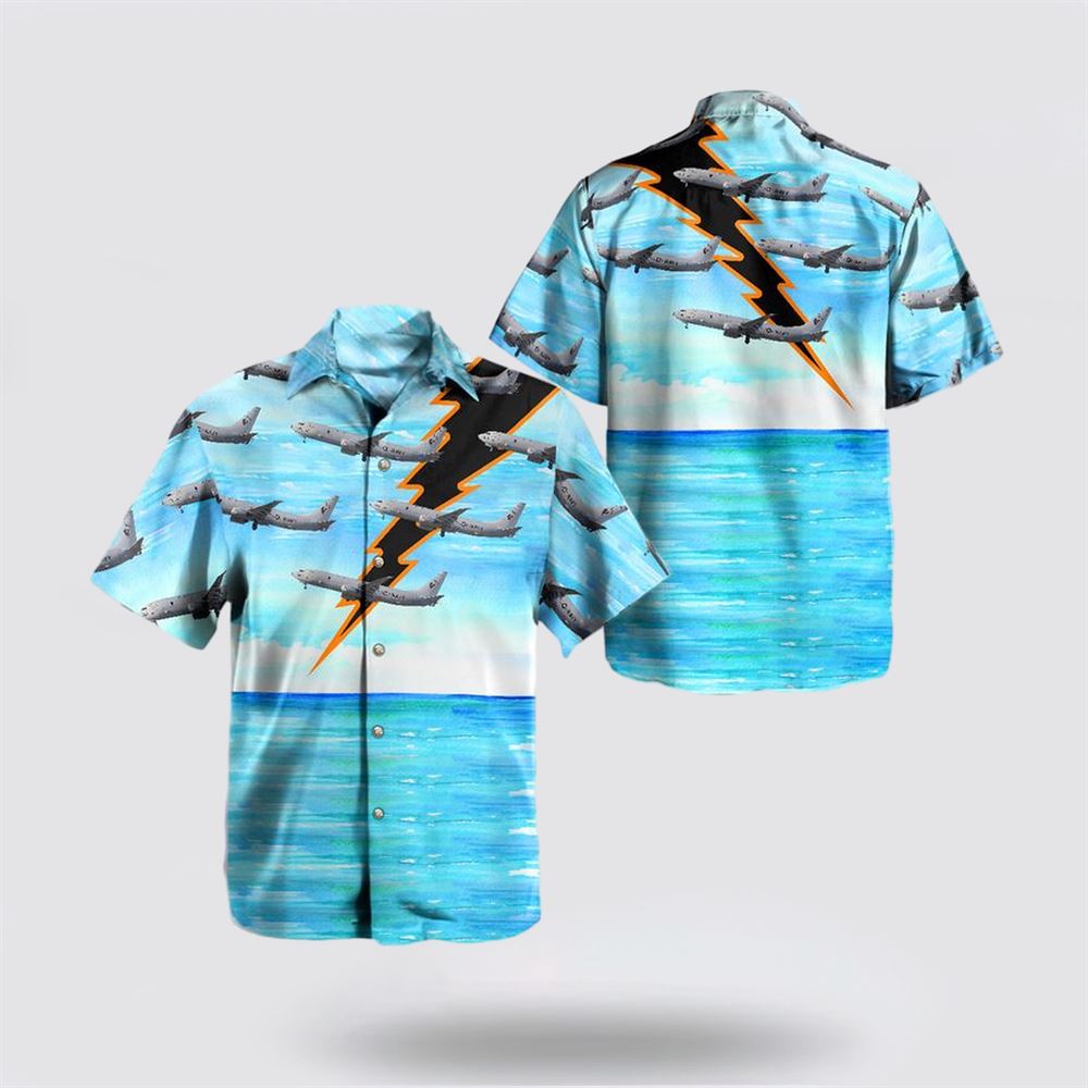 US Navy Boeing P-8A Poseidon (737-8FV) of VP-30 Pro's Nest Hawaiian Shirt - Beachwear Gift For Military Personnel