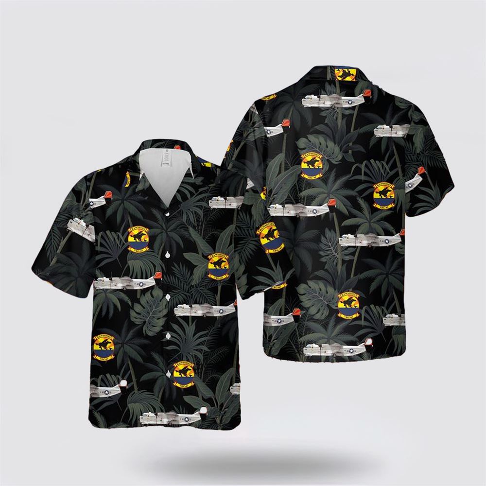 US Navy C-2A Greyhound VRC-40 Rawhides Hawaiian Shirt - Beachwear Gifts For Navy Soldiers