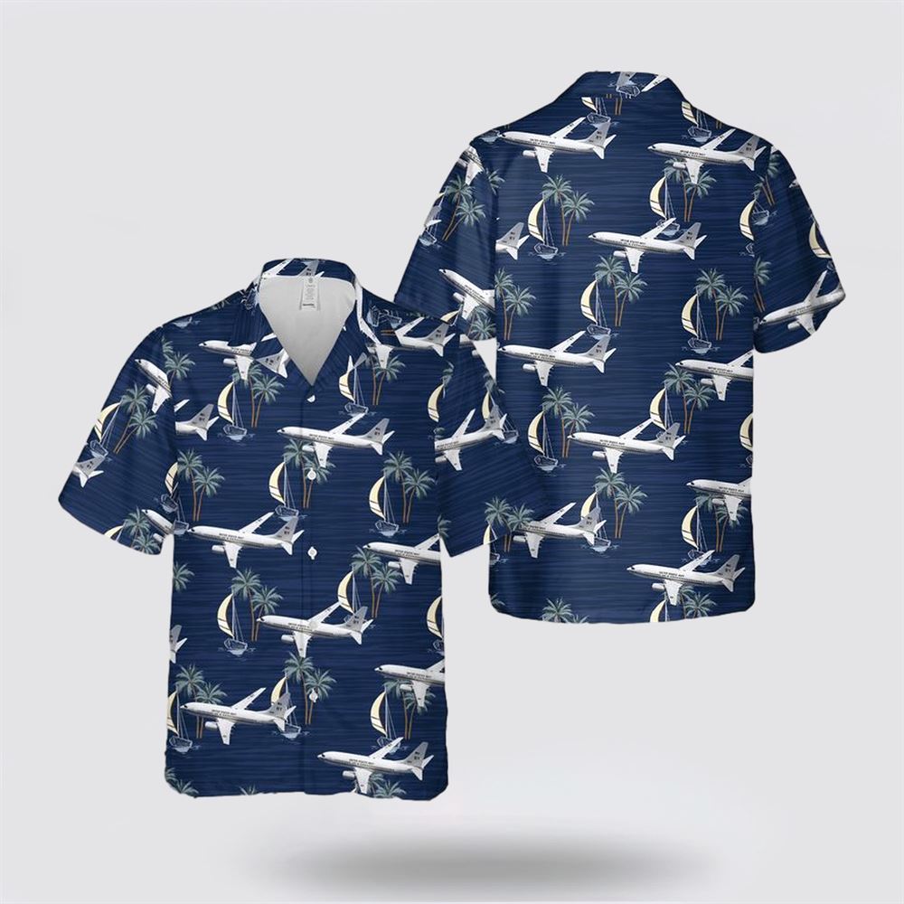US Navy C-40A Clipper Of USN VR-59 The Lone Star Express Hawaiian Shirt - Gifts For Navy Military Personnel