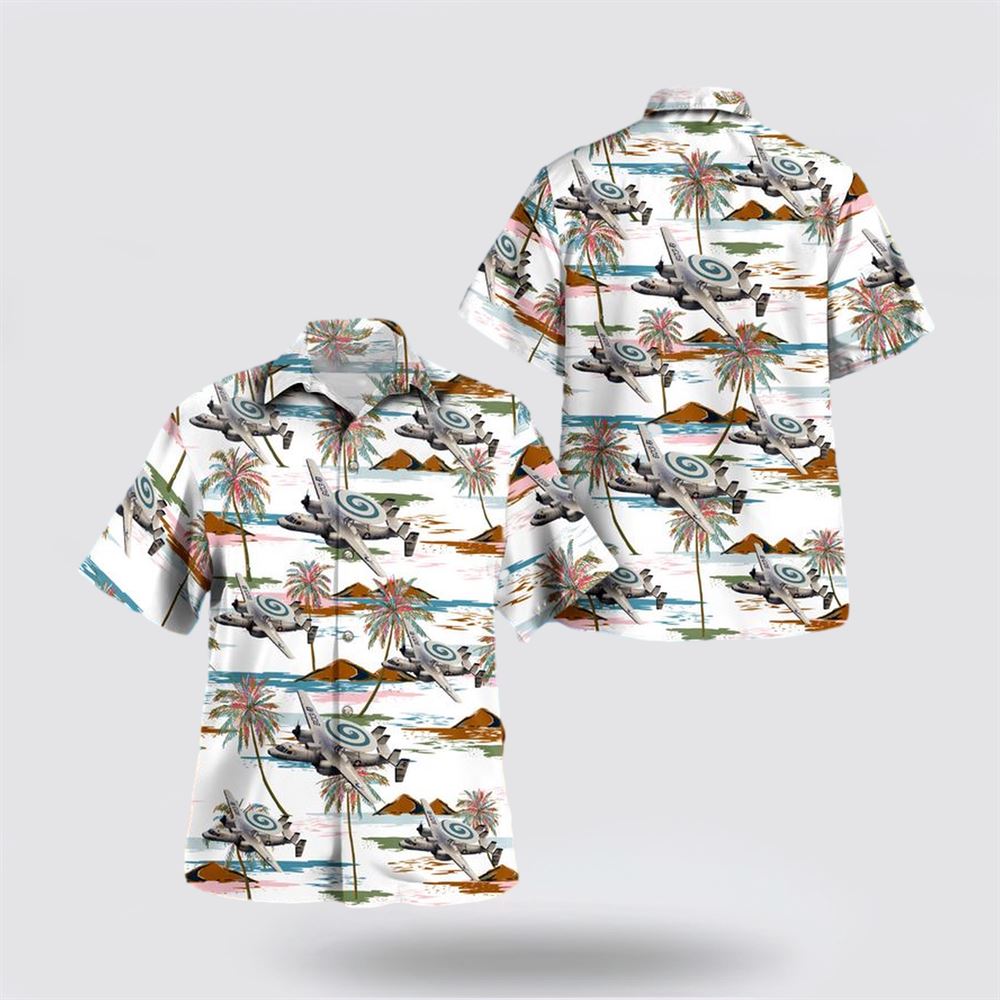 US Navy E-2C Scewtops Hawaiian Shirt - Hawaiian Shirt Gifts For Navy Soldiers