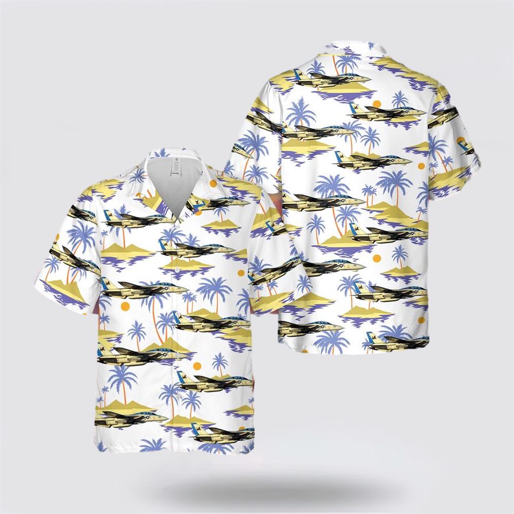 US Navy F-14D(R) From VF-213 Blacklions Hawaiian Shirt - Gift For Military Personnel