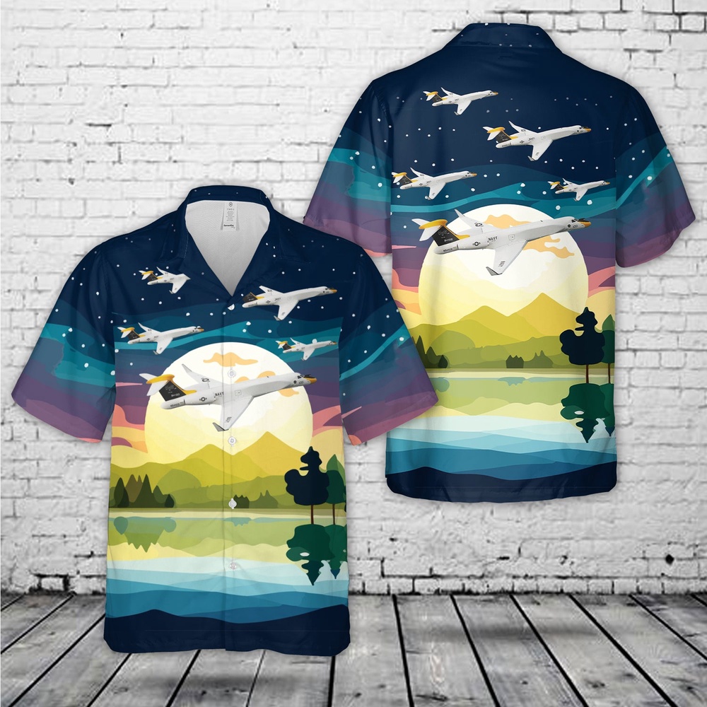 Us Navy Hawaiian Shirt, US Navy NC-37B Missile Tracking Jet Hawaiian Shirt, Military Aloha Shirt