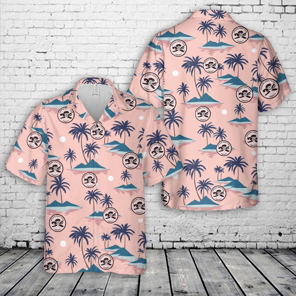 Us Navy Hawaiian Shirt, US Navy Special Boat Team 20 (SBT-20) Hawaiian Shirt, Military Aloha Shirt