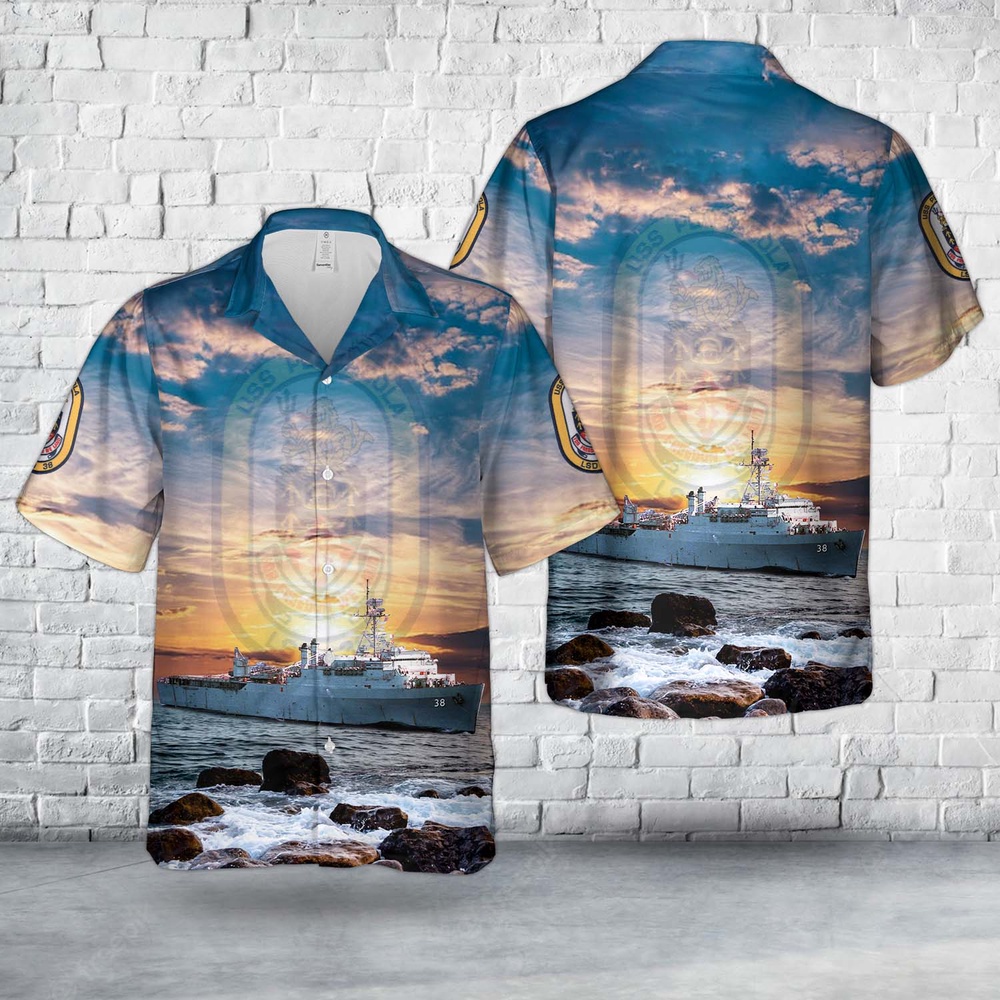 Us Navy Hawaiian Shirt, US Navy USS Pensacola (LSD-38) Hawaiian Shirt, Military Aloha Shirt