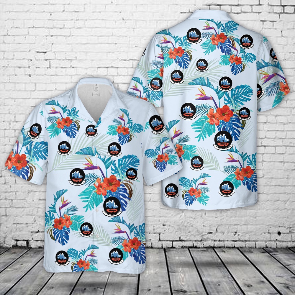 Us Navy Hawaiian Shirt, US Navy VS-37 S-3A Viking Hawaiian Shirt, Military Aloha Shirt