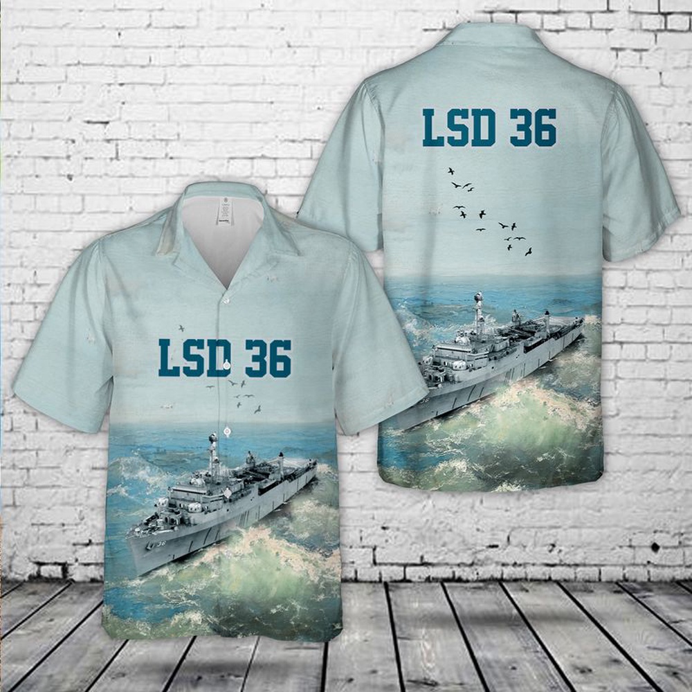 Us Navy Hawaiian Shirt, USS Anchorage (LSD 36) US Navy Ship Reunions Hawaiian Shirt, Military Aloha Shirt