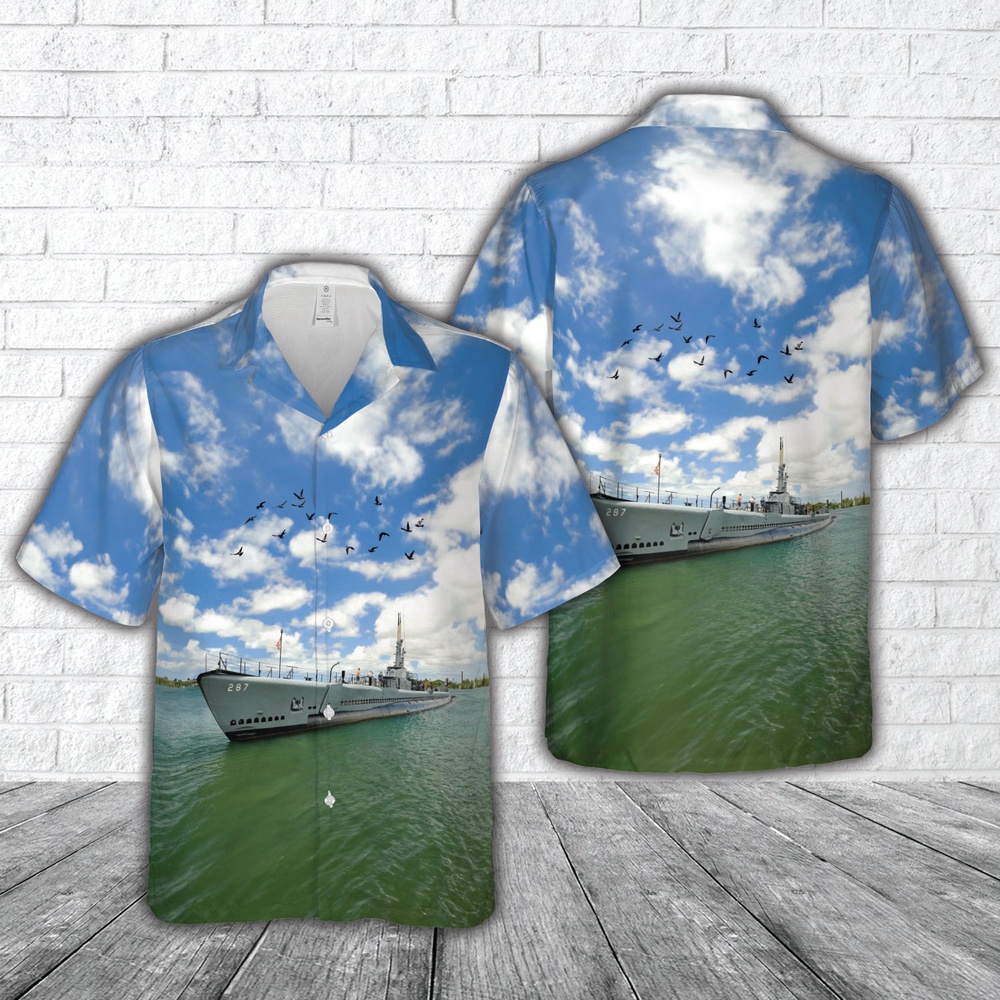 Us Navy Hawaiian Shirt, USS Balao US Navy WWII Hawaiian Shirt, Military Aloha Shirt