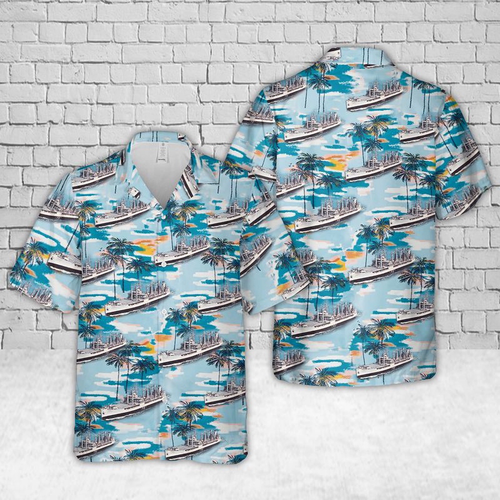 Us Navy Hawaiian Shirt, USS Mispillion (AO-105) US Navy Ship Reunions Hawaiian Shirts, Military Aloha Shirt
