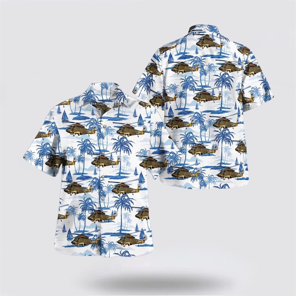 US Navy Kaman SH-2 Seasprite Hawaiian Shirt - Gift For Military Personnel