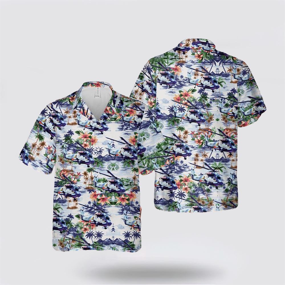 US Navy Kaman SH-2G Super Seasprite Hawaiian Shirt - Gifts For Navy Soldiers