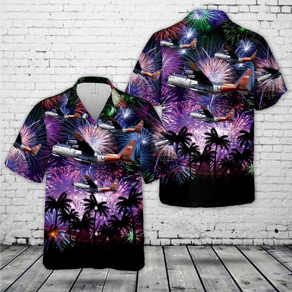 Us Navy Lockheed Lc-130F Hercules (L-282) Hawaiian Shirt, 4th Of July Hawaiian Shirt, 4th Of July Shirt