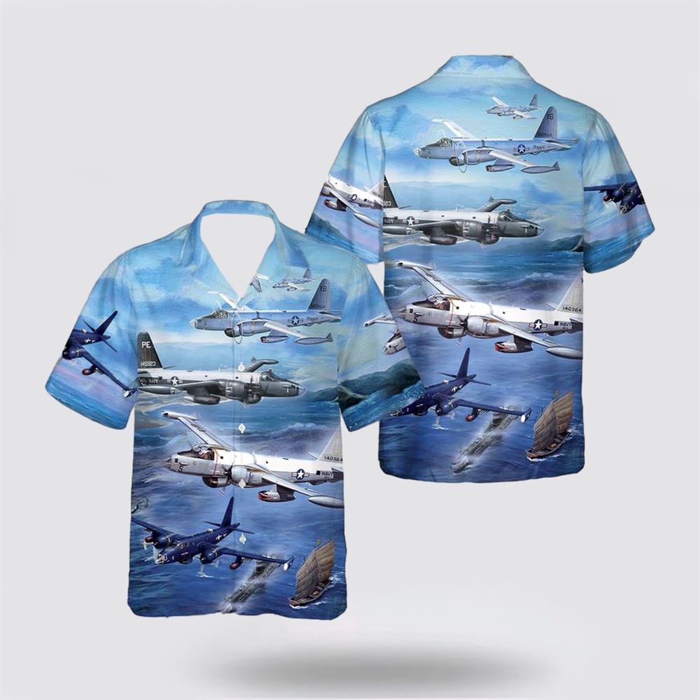 US Navy Lockheed P-2 Neptune Hawaiian Shirt - Gift For Military Personnel