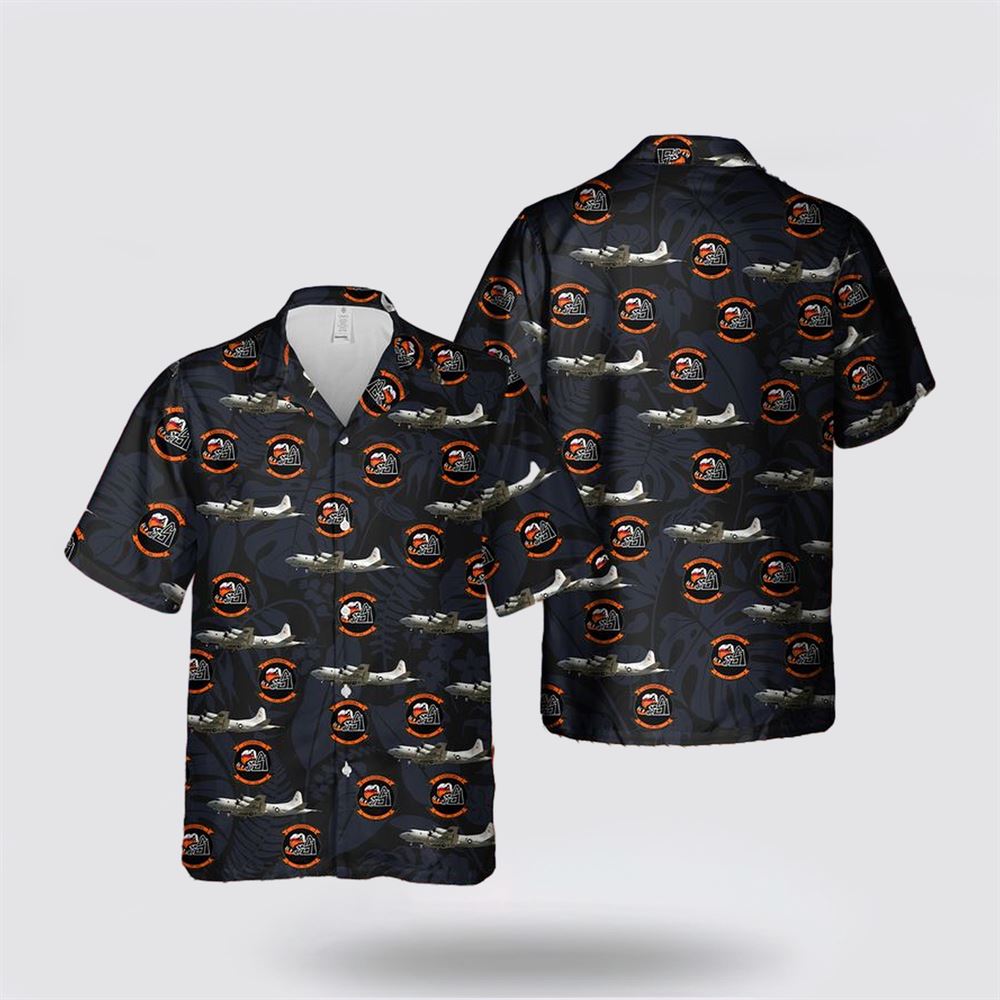 US Navy Lockheed P-3 Orion Patrol Squadron VP-64 Hawaiian Shirt - Beachwear Gifts For Navy Military Personnel
