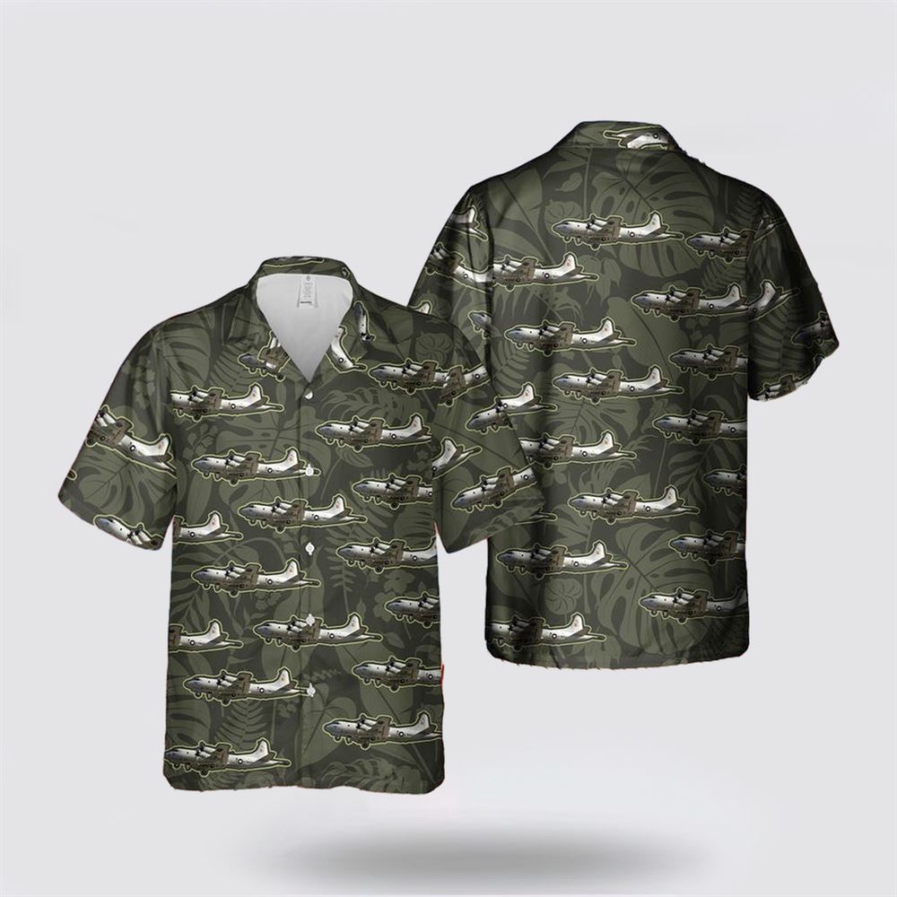 US Navy Lockheed P-3C Orion Hawaiian Shirt - Gift For Military Personnel