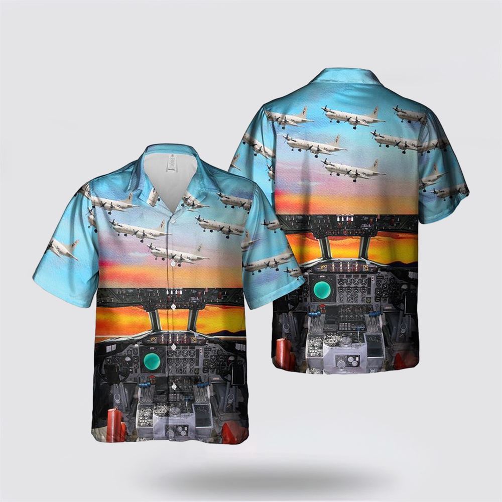 US Navy Lockheed P-3C Orion Interior Hawaiian Shirt - Gifts For Military Personnel