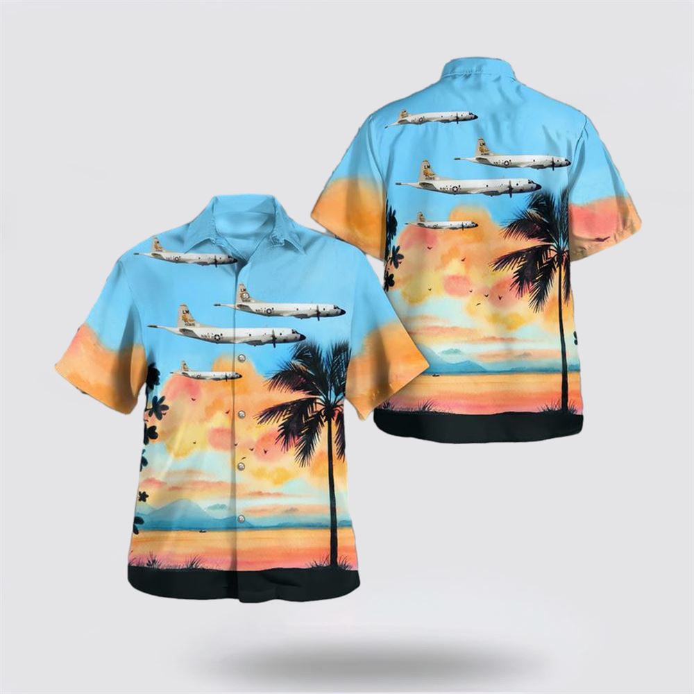 US Navy Lockheed P-3C Orion Of VP-44 (1951-1991) Hawaiian Shirt - Gift For Military Personnel
