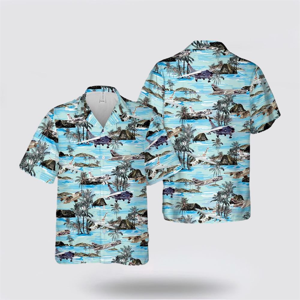 US Navy LTV A-7 Corsair II Hawaiian Shirt - Gifts For Navy Soldiers