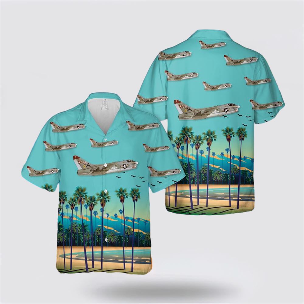 US Navy LTV A-7E Corsair II Of VA-147 Argonauts Hawaiian Shirt - Gifts For Navy Soldiers