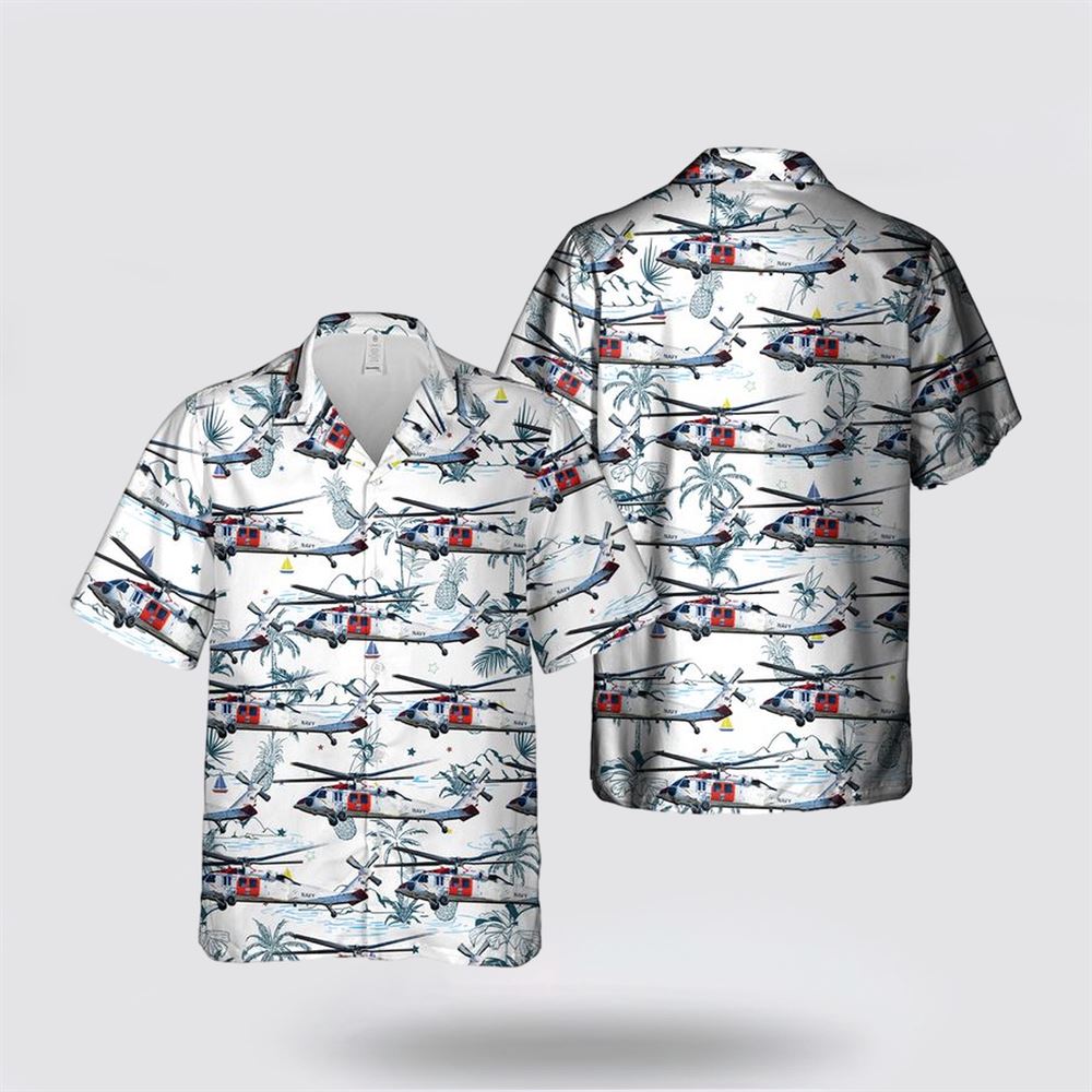 US Navy MH-60 Knighthawk Search And Rescue Hawaiian Shirt - Gift For Military Personnel