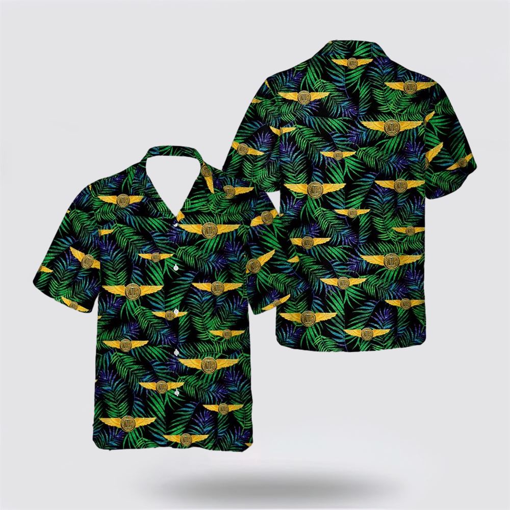 US Navy Naval Aviation Observer Badge Hawaiian Shirt - Gifts For Navy Military Personnel