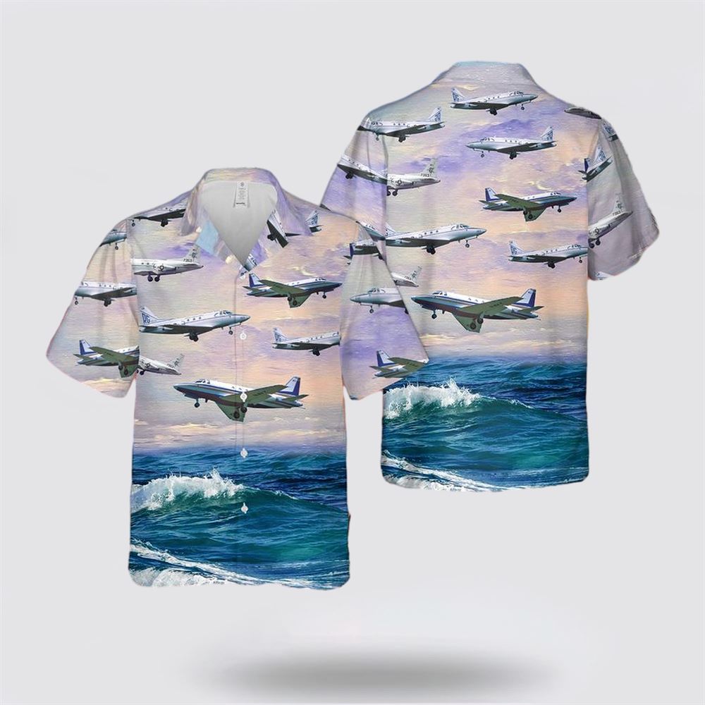 US Navy North American Sabreliner CT-39 VRC-50 Hawaiian Shirt - Gift For Military Personnel