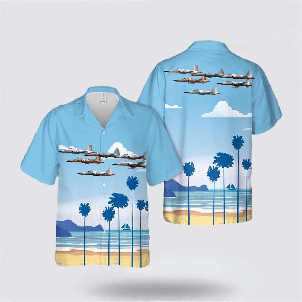 US Navy Northrop F-5N Tiger II Hawaiian Shirt - Gifts For Navy Soldiers