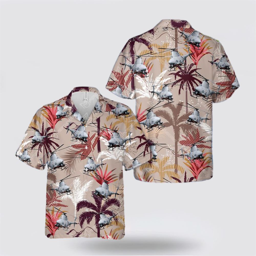 US Navy Northrop Grumman MQ-8 Fire Scout Hawaiian Shirt - Hawaiian Shirt Gift For Military Personnel