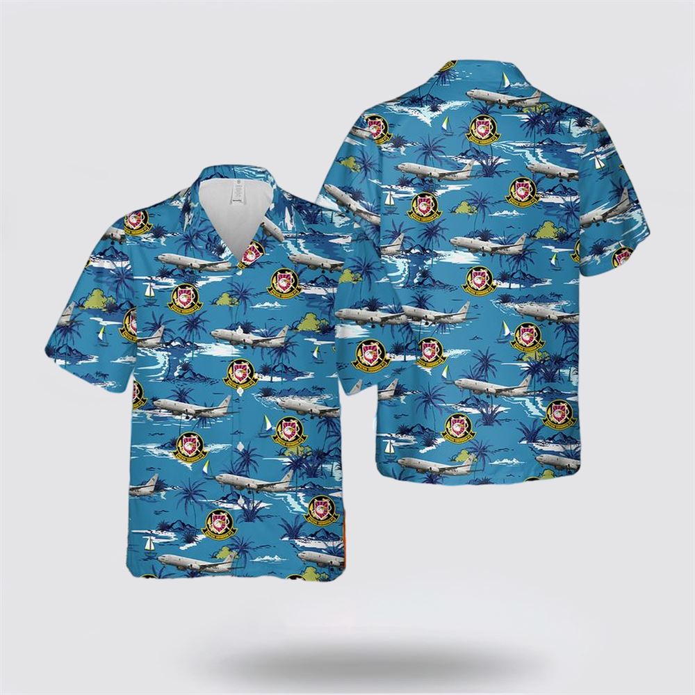 US Navy P-8A Poseidon Of Patrol Squadron 47 Hawaiian Shirt - Gifts For Navy Military Personnel