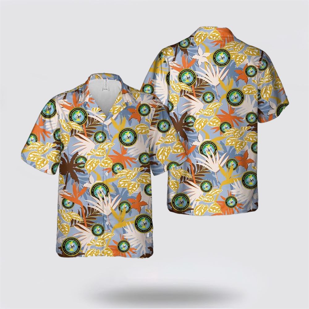 US Navy Seabee Naval Construction Group 1 Hawaiian Shirt - Gift For Military Personnel