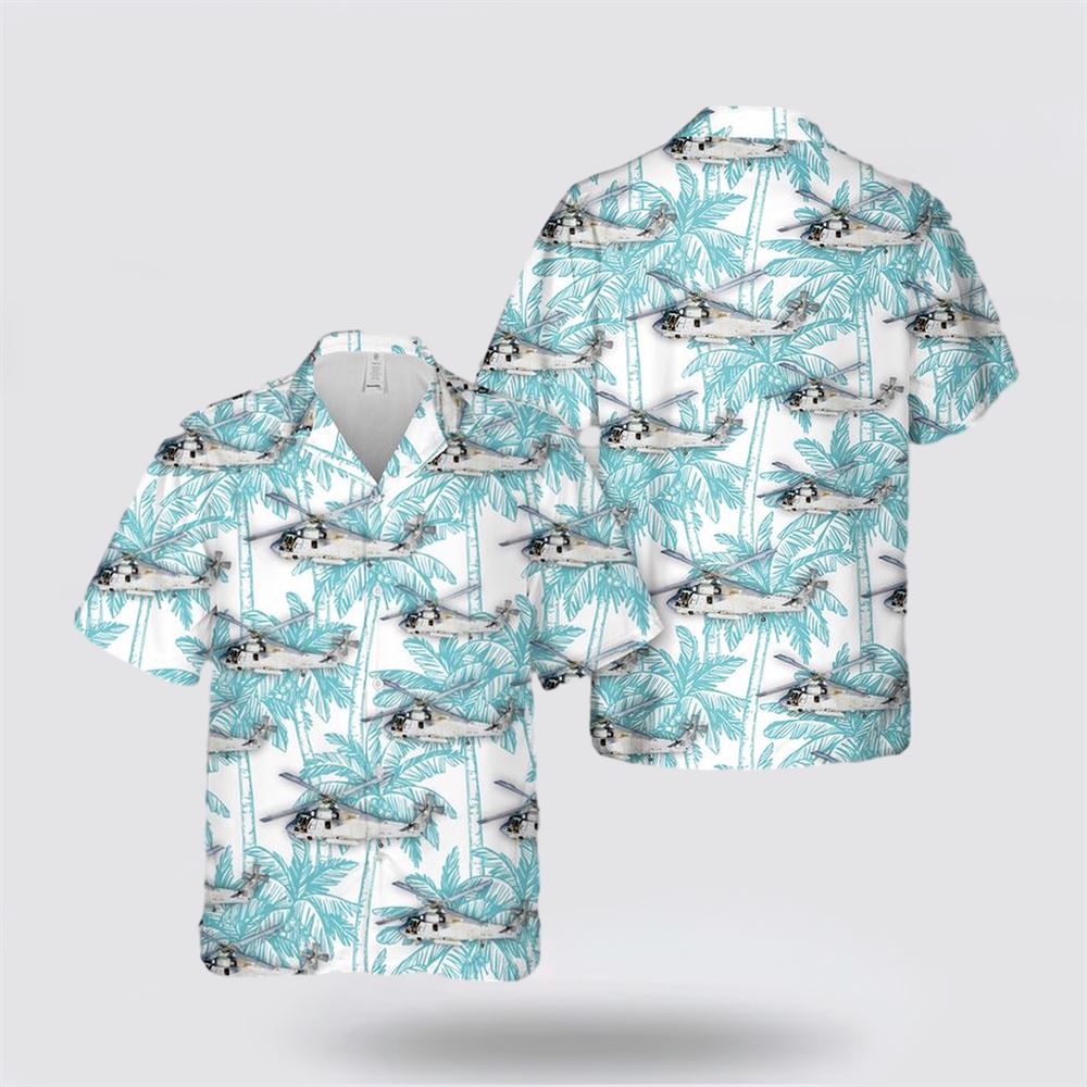 US Navy SH-2G Of HSL-84 Hawaiian Shirt - Beachwear Gifts For Navy Military Personnel