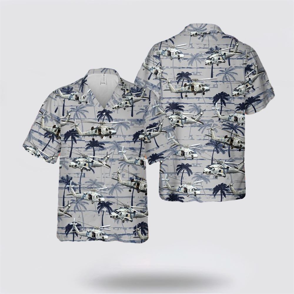 US Navy Sikorsky SH-60 Seahawk Hawaiian Shirt - Gift For Military Personnel
