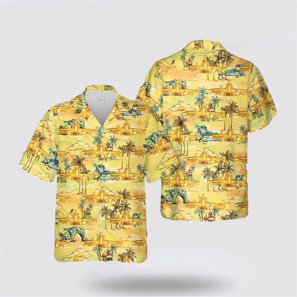 US Navy SSBN Deterrent Patrol Insignia Hawaiian Shirt - Beach Clothes For Navy Soldiers