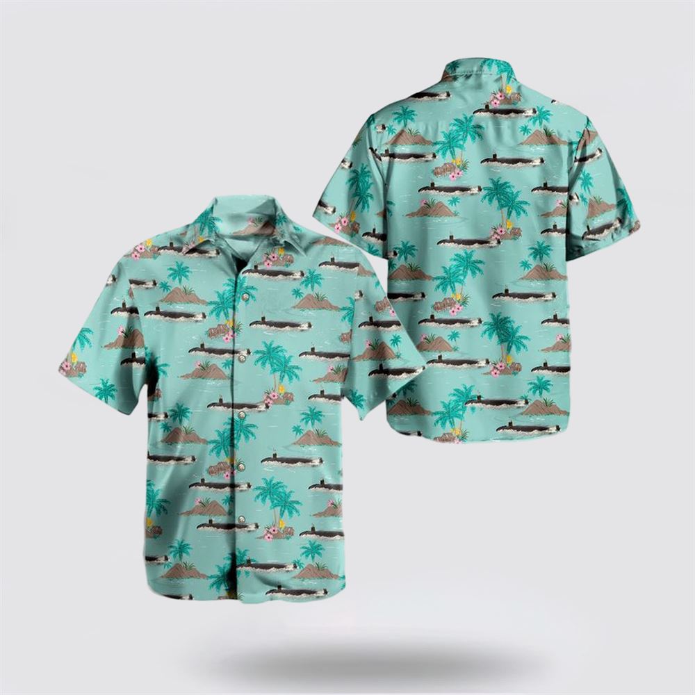 Us Navy USS Alexandria SSN-757 Attack Submarine Hawaiian Shirt - Gifts For Navy Soldiers