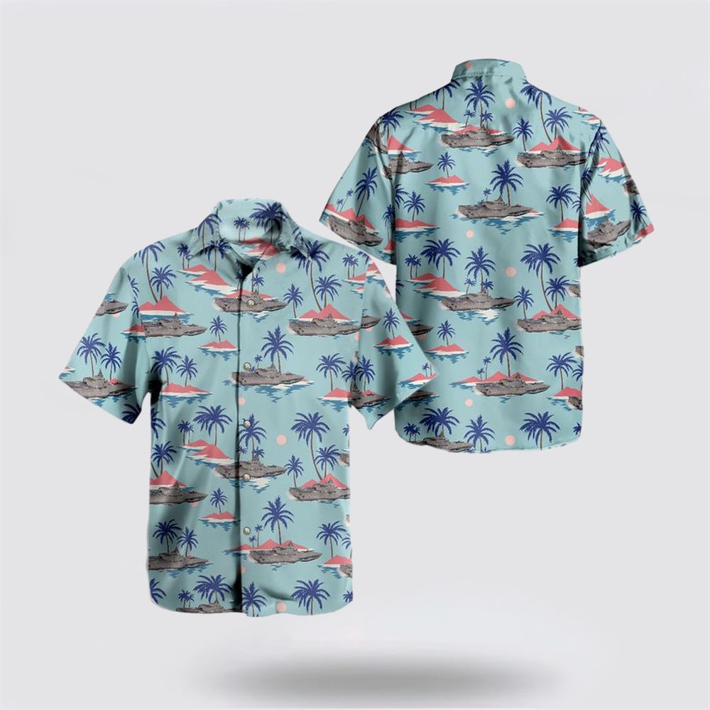 Us Navy USS Cincinnati LCS-20 Littoral Combat Ship Hawaiian Shirt - Gifts For Navy Soldiers