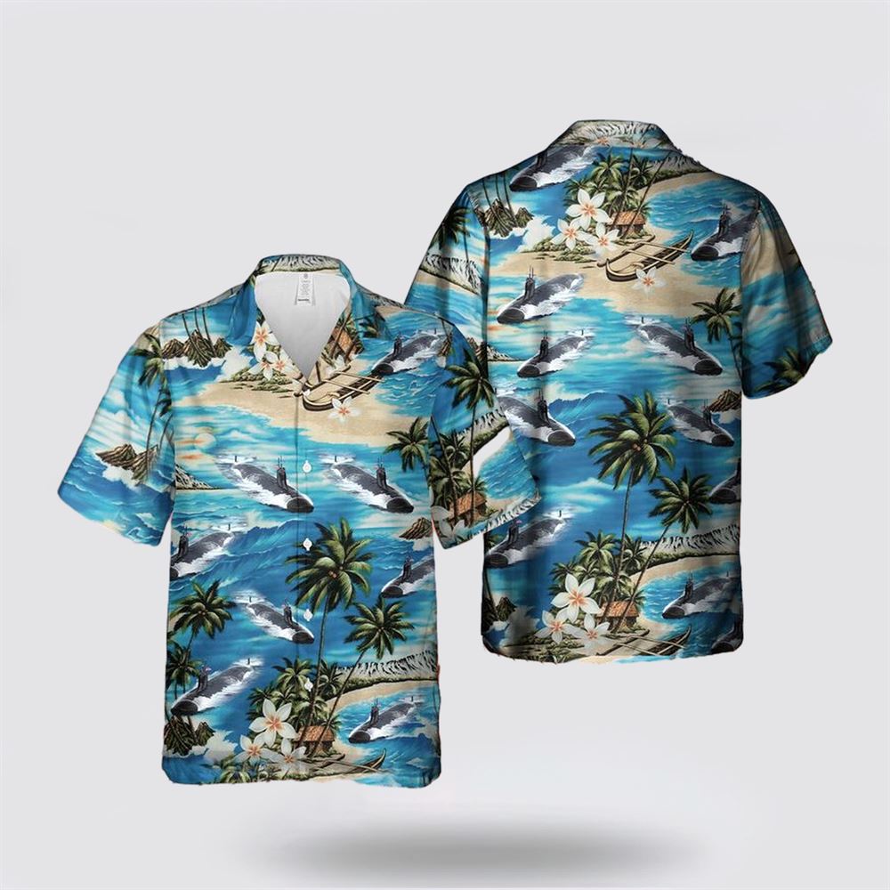 US Navy USS Connecticut SSN 22 Hawaiian Shirt - Gifts For Navy Soldiers