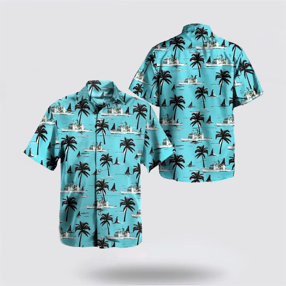 Us Navy USS Gettysburg CG-64 Cruiser Hawaiian Shirt - Gifts For Navy Soldiers