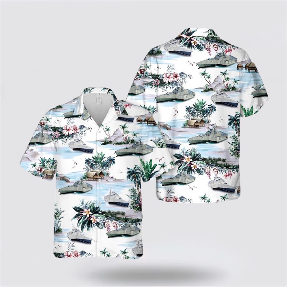 US Navy USS Independence Hawaiian Shirt - Gifts For Navy Military Personnel