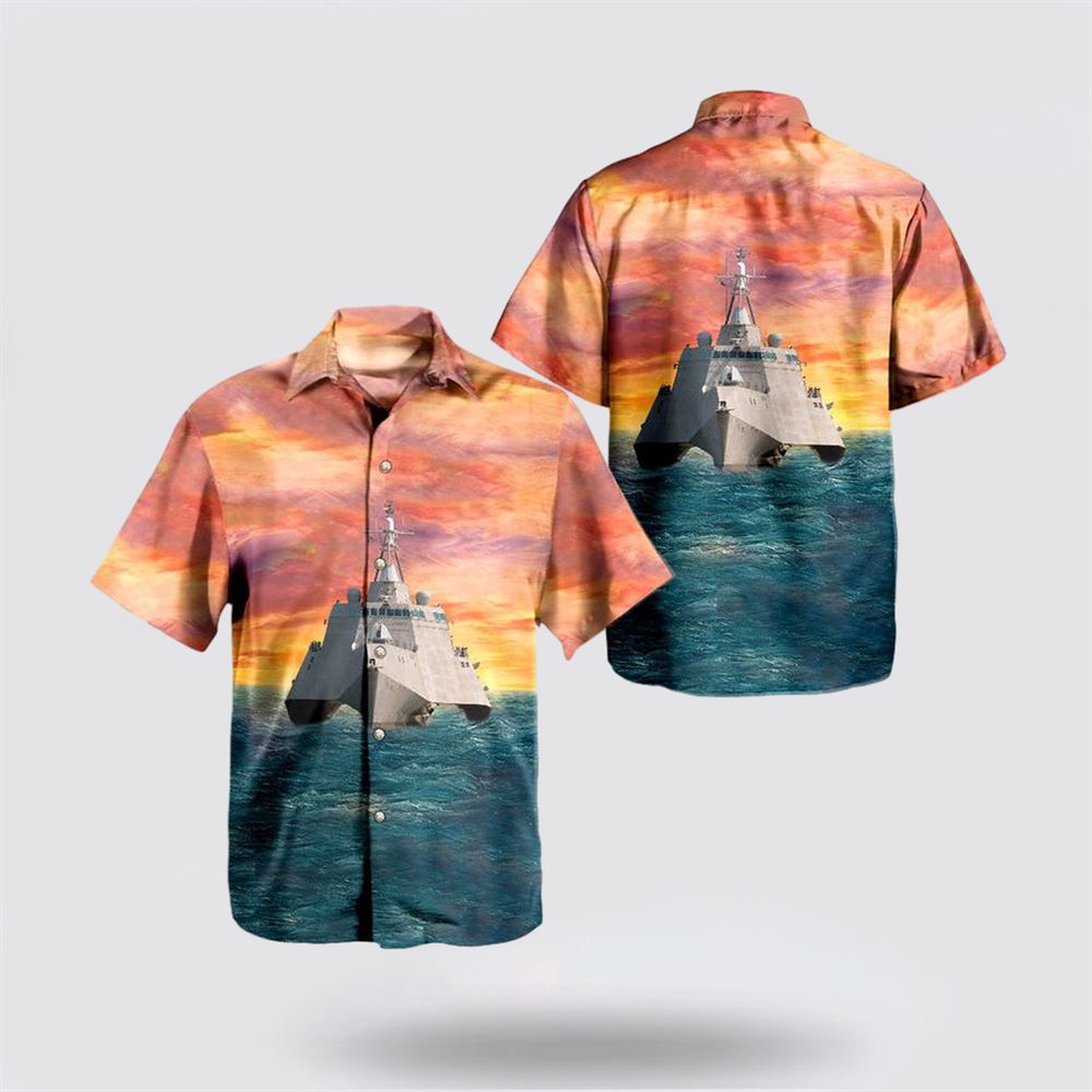 US Navy USS Jackson (LCS-6) Hawaiian Shirt - Gifts For Military Personnel