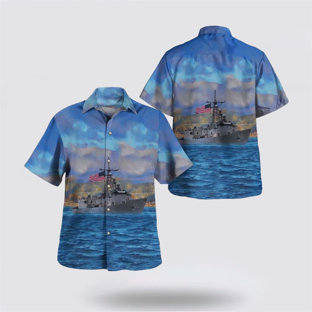 US Navy, USS Taylor (DD-468) Hawaiian Shirt - Beachwear Gifts For Navy Military Personnel
